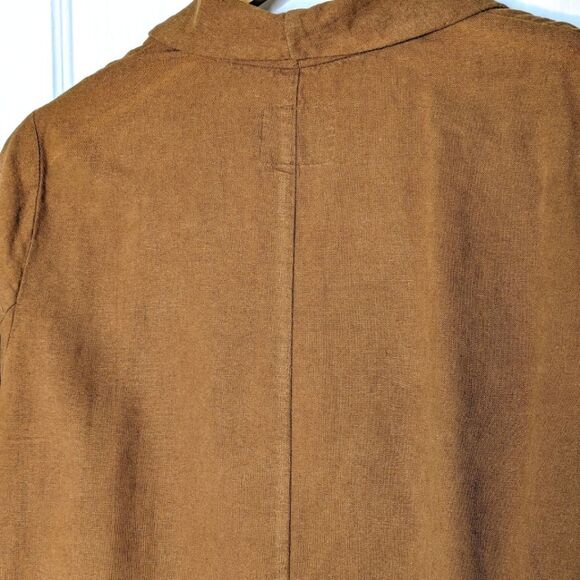 OLD NAVY Tan Linen Unlined One Button Blazer size M Tall - Picture 8 of 10